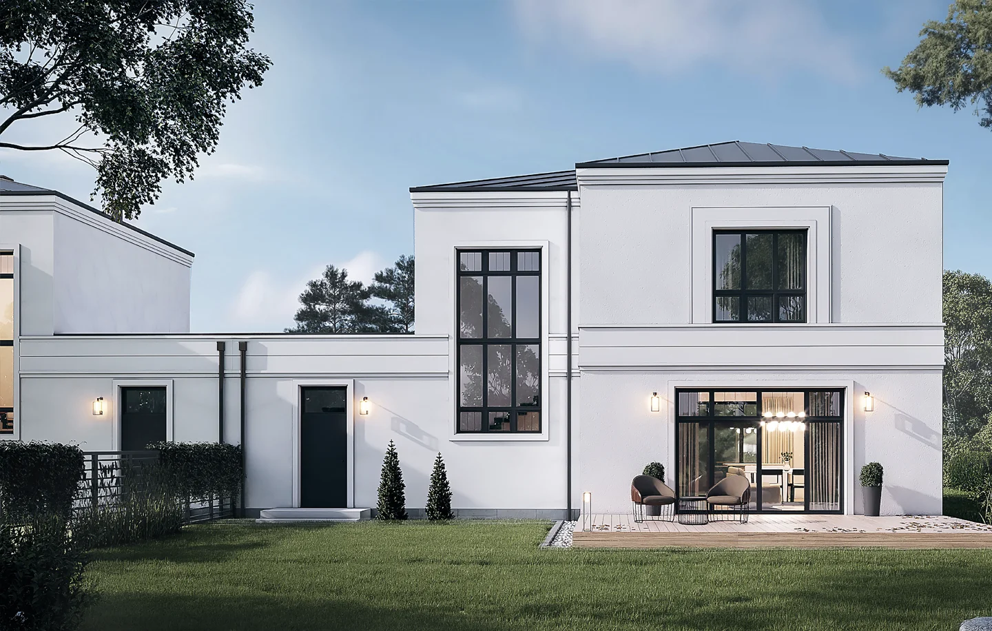 Aksamitna Residence - widok z ogrodu